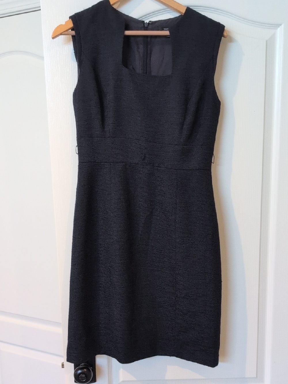 Classic Navy Sleeveless Sheath Dress